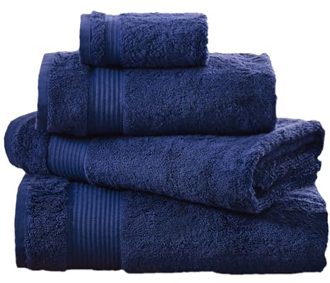 NEXT Homeware Gästehandtuch aus 100% ägyptischer Baumwolle Blau Königlich Medium