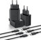Cargador Samsung 45W, 2 Pack Cargador USB C Carga Rapida con 2M Tipo C Cable para Samsung Galaxy S24/S25/S23/S22/S21/S20 Ultra Plus S24+/Note 20/10/A73/A54/C55, VNOOK Cargado Rapido Enchufe Cabezal