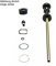 Rockshox Unisex – Erwachsene Luftfedereinheit DA 160 Pike Gabel, schwarz, 27,5 & 29 Zoll / 160mm Federweg