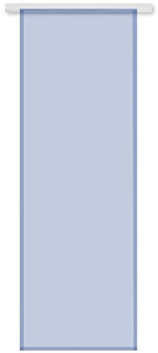 Bestgoodies Panneau japonais transparent 60 x 245 cm au choix avec ou sans technique décoration de fenêtre simple et élégante disponible dans de nombreux choix (bleu moyen bleu océan avec technique).