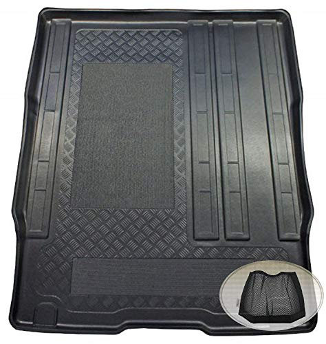 ZentimeX Z3080610 Antirutsch Kofferraumwanne fahrzeugspezifisch + Klett-Organizer (Laderaumwanne, Kofferraummatte)