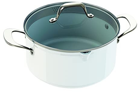 Kochtopf Keramik 3D weiß – Laguiole Qualität Pro 24 cm weiß