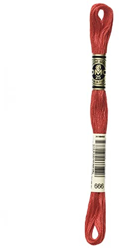 DMC 6 Strand Cotton Embroidery Thread 666