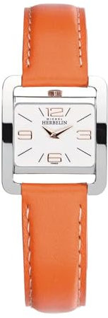 Montre Michel Herbelin Vème Avenue Cuir orange