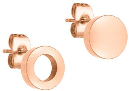 LIEBESKIND BERLIN TIME & JEWEL Damen-Ohrstecker Edelstahl LJ-0303-E-07, roségold