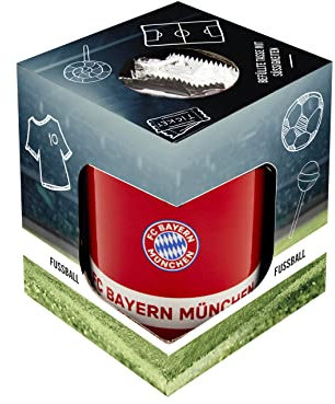 FC Bayern München Tasse befüllt mit Waffeln Kaffeetasse gefüllt Geschenkset FCB