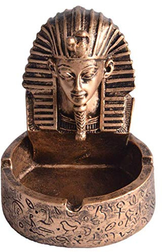 Tubayia Retro Ägyptische Sphinx Pharao Aschenbecher Tischdeko für Zuhause, Büro, Bar, Hotel (Bronze)