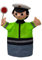MU Brno - Polizei Handpuppe, 27 cm