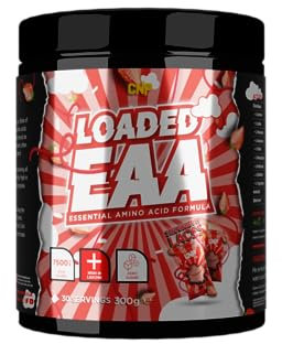 CNP Professional Loaded EAAs, Essential Amino Acids, BCAAs, Muscle Repair & Recovery Powder, 300g / 100g and 30/10 Servings, 12 Delicious Flavours (Strawberry Laces, 300g)