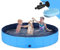 GoStock Dog Pool Plastic Dog Paddling Pool Dog Swimming Pool Portable PVC Dog Baths for Extra Large Dogs Pool Bathing Tub Kid Pet Pool for Indoor/Outdoor (Bonus Pet Bath Brush) 63x12