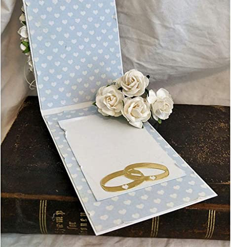 Gowxs Ring-Stanzformen für die Kartenherstellung ŒRing-Stanzformen SchnittschablEinsn für DIY Scrapbooking Fotoalbum Dekorative Prägepapierstanzformen für die Kartenherstellung mit Vorlage + niedliche