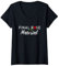 Damen Final Rose Material Bachelor oder Junggesellenabschied T-Shirt mit V-Ausschnitt
