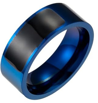 ALIWO Multifunktionaler Wasserdichter NFC-smart-Ring, Intelligenter Tragbarer Ring, Kompatibel mit Android/ios-apps(Blue,6#)