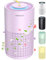 AIRROMI Air Purifier for Bedroom with HEPA 3-in-1 Filter, Pet Air Purifier for Home Cat Pee Smell, Covers Upto 990 Ft², Quiet 360°intake Air Cleaner for Pet Hair,Allergies,Pollen,Smoke A2001 Purple