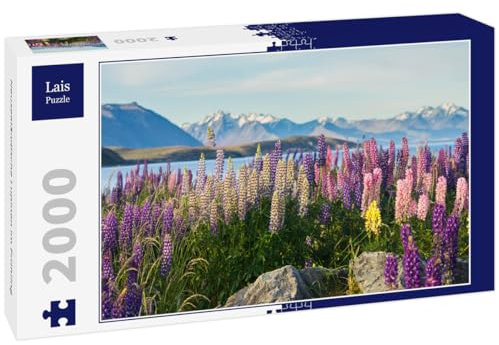 Lais Puzzle Neuseeländische Lupinen im Frühling 2000 Teile