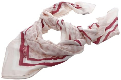 GUESS Deesa Logo Foulard Scarf 130X130 Taupe Logo