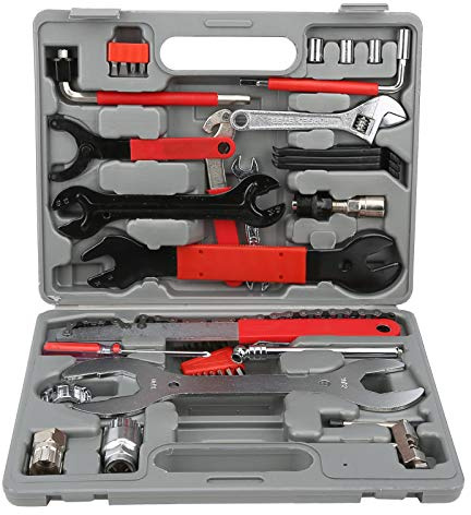 44-teiliges Fahrrad-Reparatur-Multitool-Set für Mountainbike-Fahrrad-Pannen-Reifenpumpe mit 2 PH- und 2 Flachen Schraubendrehern