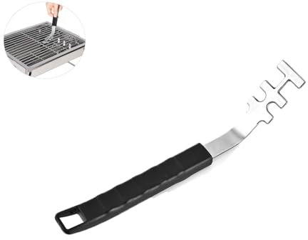 UtySty Grill Grate Lifter Tool Cast Iron Grid Lever Lock Lifting Gripper Handle Clip for Barbecue Grilling Baking Drying Steaming BBQ Oven Cooling Racks Charcoal Gas Grills Wire Roasting Rack