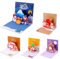 Shyllin 5 Stück 3D Weihnachtskarten mit Umschlag, Pop-Up Weihnachtsgrußkarten, Pop Up Weihnachtskarte,3D Christmas Cards für Familie, Freunde, Klassenkameraden, Kollegen
