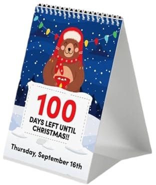 Weihnachtskalender mit Countdown – Adventskalender zum Basteln, festliches Dekorationszubehör | Countdown-Kalender für Familie mit Winterdekorationen