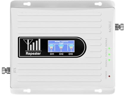 Swiixxer Amplificateur de Signal Tri-Bande B1 B3 B8 900 1800 2100 MHz GSM WCDMA LTE Répéteur de Signal Universel Prise UE