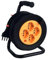 Helio Home HE627 Avvolgicavo Elettrico da Interno/Esterno, 25 Metri, 4 Prese