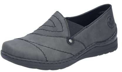 Rieker Damen 48961 Slipper Grau 38