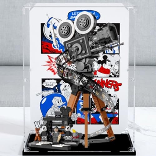 Vitrine en acrylique pour appareil photo Lego 43230 - Boîte de rangement transparente anti-poussière compatible avec 43230 (boîte uniquement)