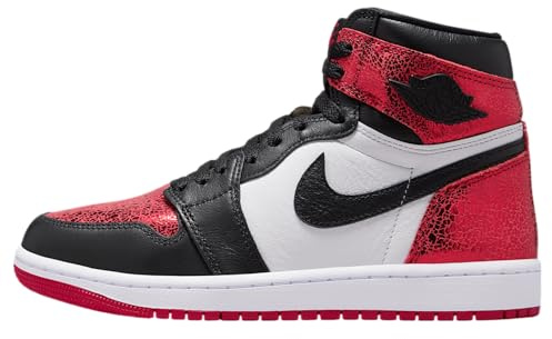 Retro High OG Air Jordan 1 in Varsity Red/Black-White, Red, 4.5 UK