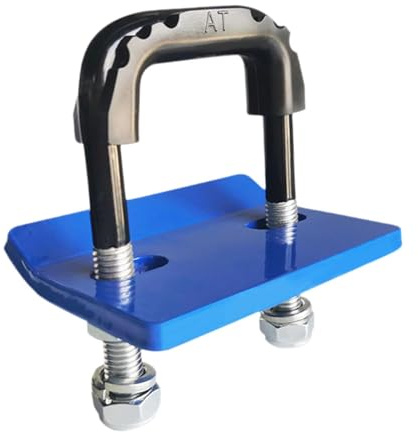 BaotyJie Trailer Hitch Tensioner, Anti-rattle Clamp, Bike Rack, Rust Protection with Rubber Insulators, Prevents Movement, Trailer Hitch Stabilizer Made of Ste, Blue
