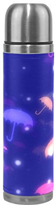 Eslifey Colorful Umbrellas Leak Proof Water Bottle Insulated Vacuum Stainless Steel Thermos