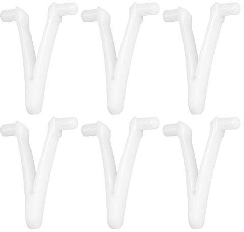 Haofy Clip Fermatelo Piscina, Clip a V a Farfalla per Palo da Piscina, 6PCS per Testa Aspirante per Skimmer con Rastrello per Foglie da Piscina