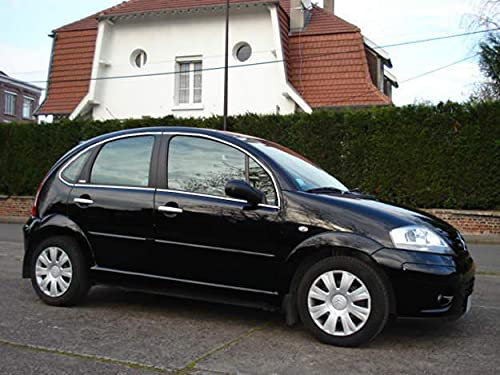 Luxyline Baguette chromée de Contour des vitres latérales Compatible Citroën C3 02-09 C3 II 09-23 C3 III 16-2