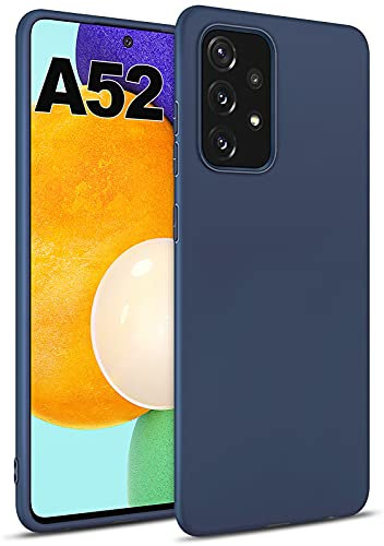 BENNALD Hülle für Samsung Galaxy A52 5G/4G & A52s 5G, Soft Schutzhülle Case Cover - Premium TPU Tasche Handyhülle für Samsung A52 5G/4G A52s 5G (Dunkelblau)