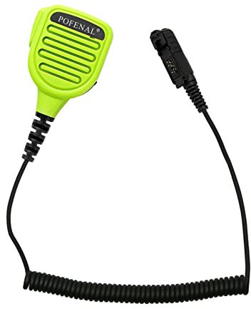 POFENAL Microfono a spalla a distanza impermeabile con jack audio da 3,5 mm compatibile con Motorola DMR Radio XPR3300 XPR3500 XPR3300e XPR3500e XPR 3300 3500e 3300e 3500e Walkie Talkie Radio