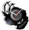 Vinyl-Wanduhr, digitale Wanduhr mit Antarktis-Pinguin-Thema, ein Wanduhr-Geschenk, das eine umweltfreundliche Heimdekoration fördert.