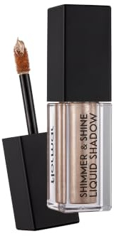 Flormar Shimmer & Shine Intensiver Glanz Leichtes, samtiges Metallic-Liquid Lidschatten Nr. 001 - Cashmere Gold
