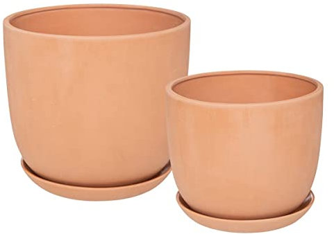 Atmosphera - Set de 2 pots Cosy - rose terracotta