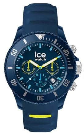 Ice-Watch - ICE chrono Blue lime - Orologio blu Unisex con Cinturino in plastica - 021426 (Medium)