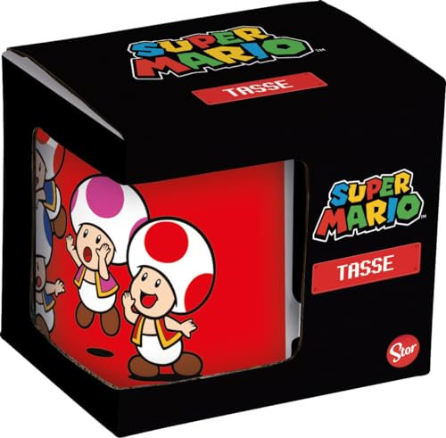 joojee GmbH Taza Super Mario Toad Family 325 ml