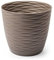Acan Tradineur - Maceta Redonda con Plato - Diseño Wind (Ø 27 cm) - Fabricado en plástico - Ideal parajardín Exterior, terraza o balcón - Color Surtido