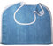 Tasche Für Bettdecke blaues Tuch, Handtuch für ältere Menschen, weiches bequemes Lätzchen zum Essen von Erwachsenen Plastikbeutel (Blue, One Size)
