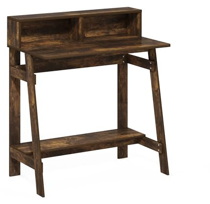 Furinno Simplistic A Frame Computer Desk, Amber Pine