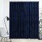 puraday Innere Vorhänge 290x245 cm mit Metallhaken Polyester Samt-Vorhang Schlafzimmer Büro für Schutz Nötige Privatsphäre Modischer Warme Atmosphäre Gardinen Maschinenwaschbar Dunkelblau