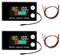 diymore 2 pcs compteurs de batterie 12V 24V 36V 48V 60V 72V 84V, indicateur de batterie DC 8-100V, moniteur de capacité de batterie avec alarme de température pour voitures, bateaux, camping-cars