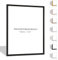 Rahmendesign24 Bilderrahmen Nero 50x75 Schwarz (Matt) Fotorahmen, Wechselrahmen, Posterrahmen, Puzzlerahmen, schmaler Bilderrahmen