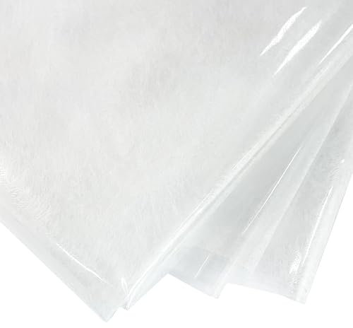 ONEART | Klares TPU-Gewebe 0.2 mm Transparentes Vinyl-Stoff Meterware 90×135 cm Super Klar Multifunktional Wasserdichtes Material für Kleidung Nähen Handwerk Dekoration