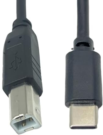 T-ProTek USB-C auf USB-B Kabel Drucker Druckerkabel Datenkabel Scanner Anschluss kompatibel für Canon CanoScan Lide 400