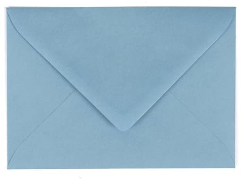 Kuvertwelt Briefumschläge DIN C6 (162x114mm) 25 Stück Blau Nassklebende Umschläge für Karten und Einladungen – Umschläge für Geschäftspost, Büro, Hochzeit und den privaten Gebrauch