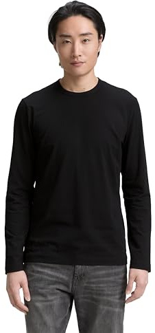 Tom Tailor Herren Slim Fit Langarmshirt mit Stretch